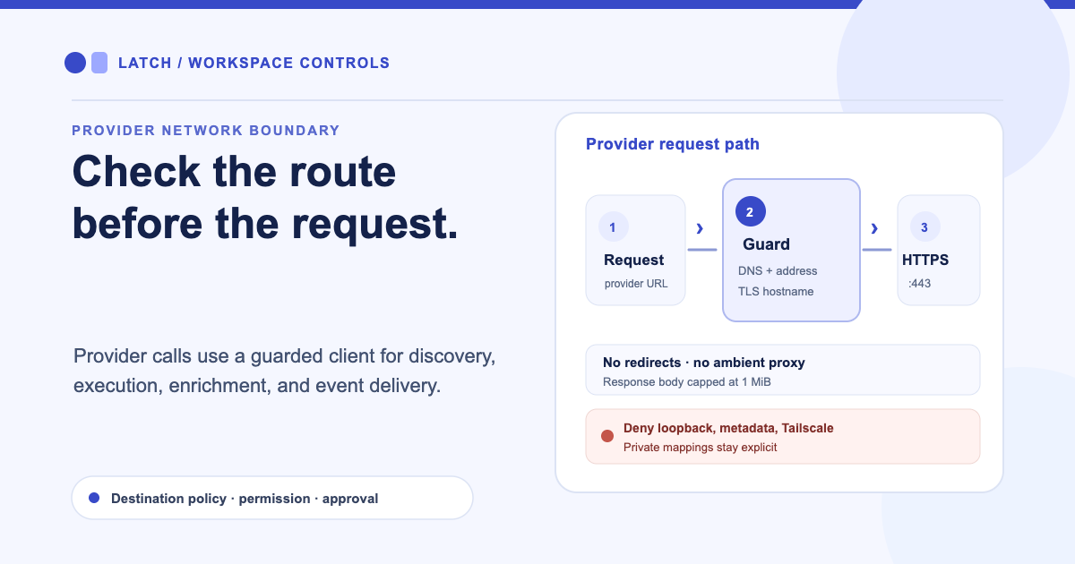 New in Latch: network controls for action providers